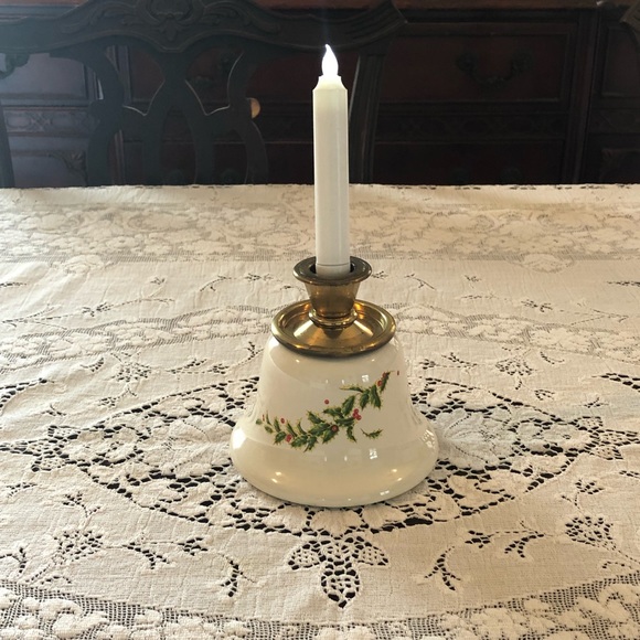 Teleflora Vintage Christmas Holly Candle Holder - Picture 15 of 15